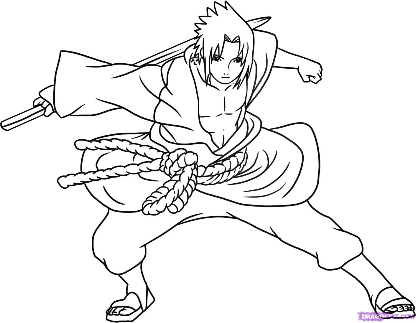 Meus Desenhos - Naruto/Sasuke Desenho feito a caneta, simples, sem